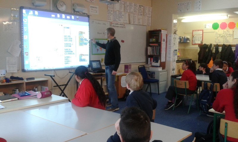 Engineering week. Software engineer Shane Kelly visits our class. 6th